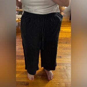 DKNY Black Drawstring Pants